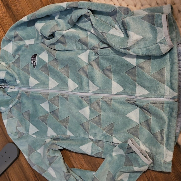 Northface fleece womens small green unique fleece - Picture 1 of 4